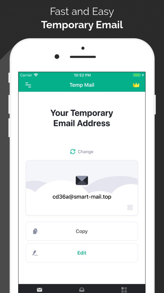 #1. Temp Mail - Temporary Email (iOS) Podle: Privatix LTD