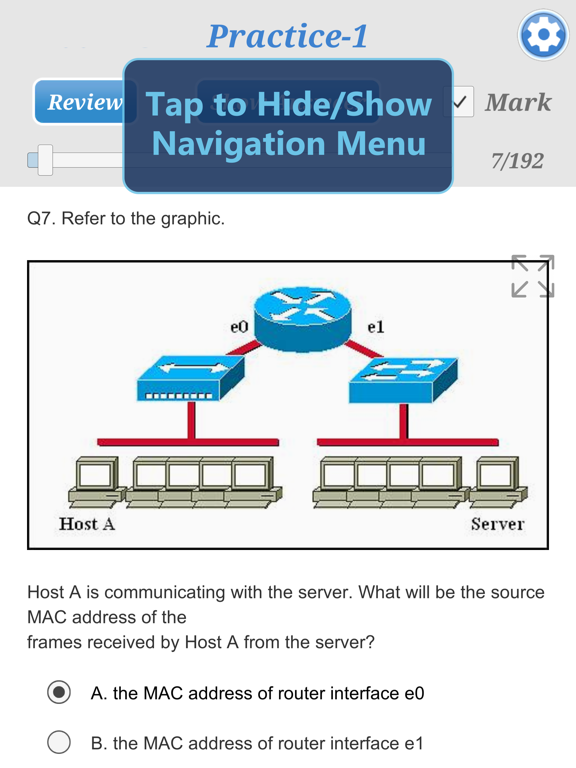 CCNA 200-301 Exam Prep iPad screenshot