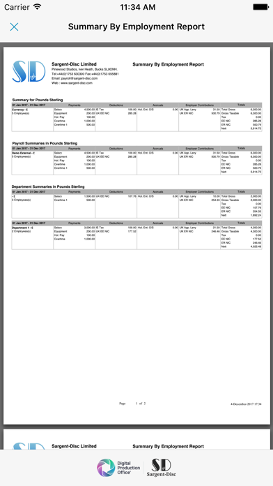 SD Payroll Screenshot