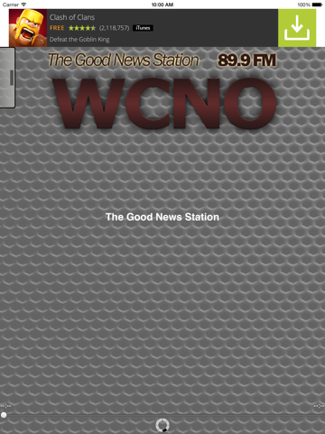 WCNO 89.9 FM iPad screenshot 3 - Entertainment app