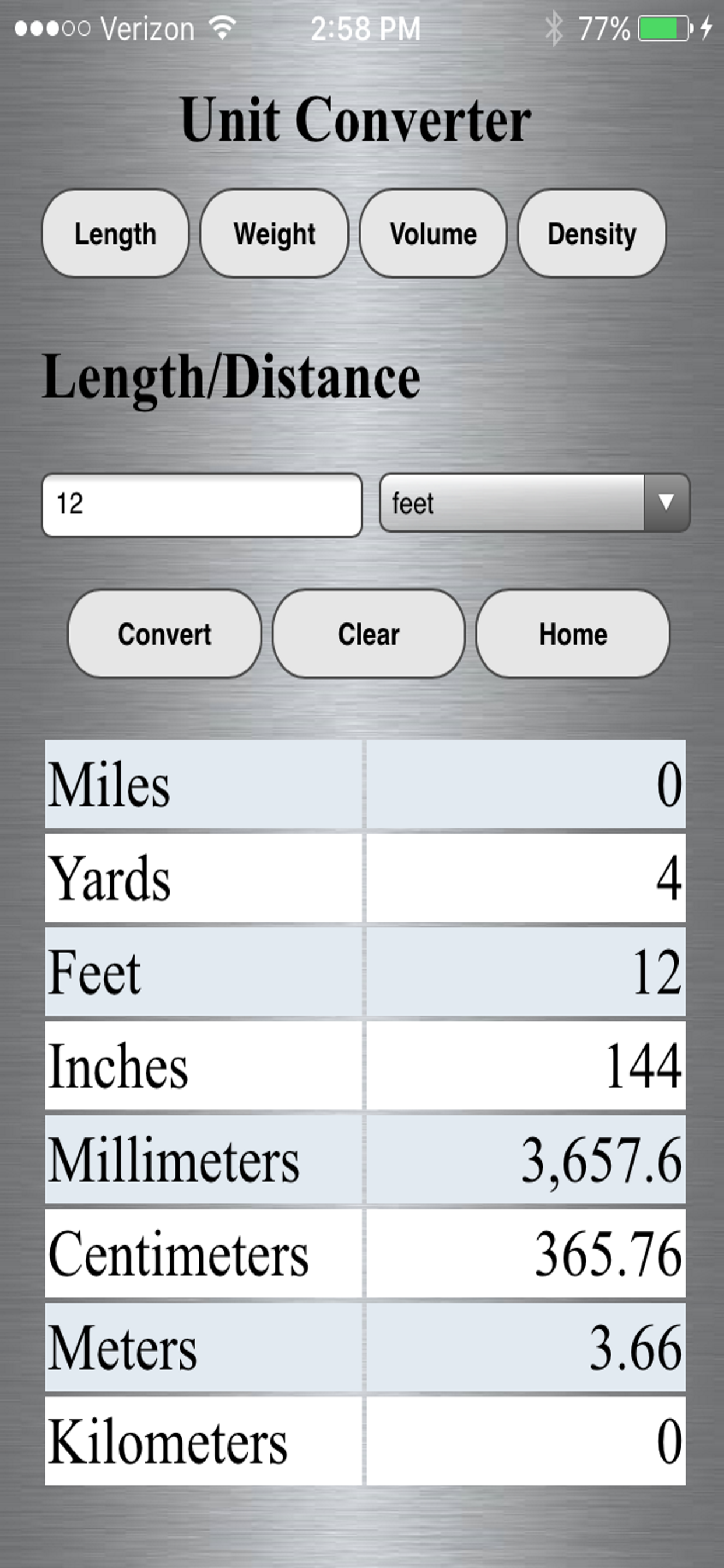 SSA Weight Calculator