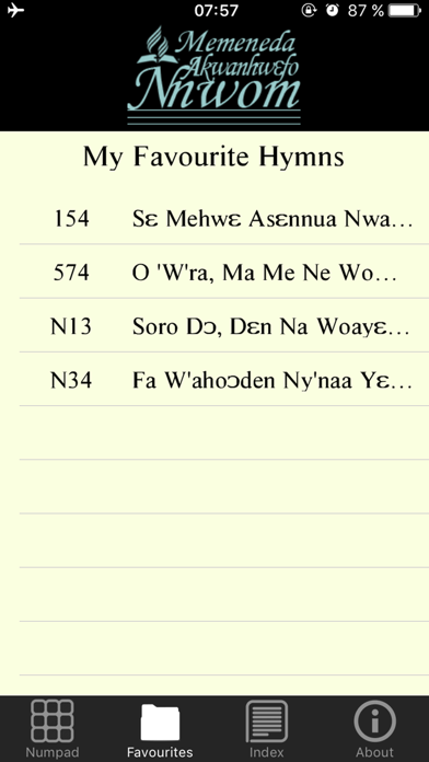 Twi SDA Hymnal iPhone screenshot 3 - Reference app