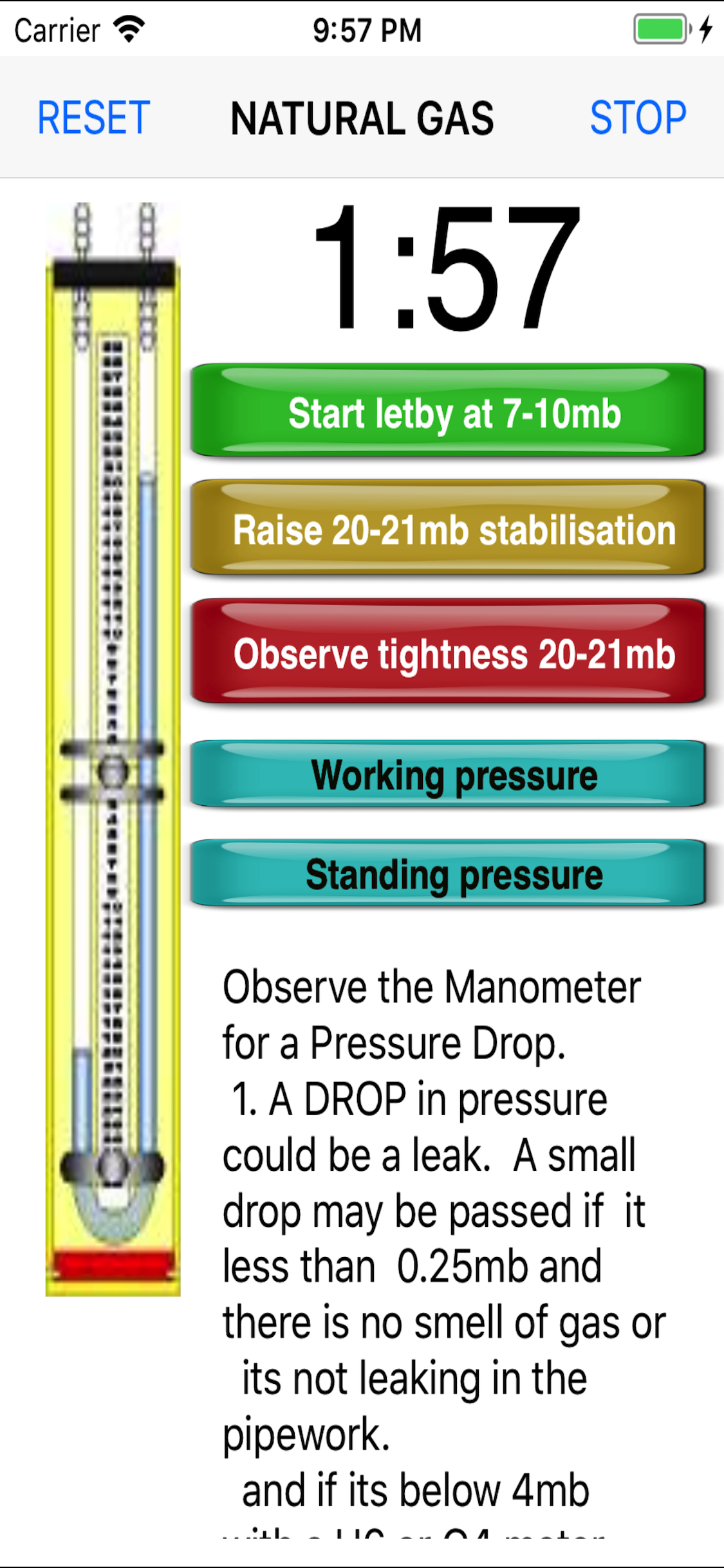 GB Gas Tightness Testing screenshot 4