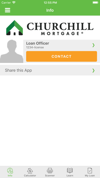 Churchill Mortgage Corporation Screenshot