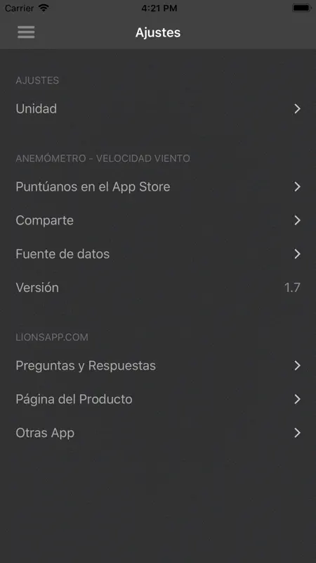 Anemómetro: Velocidad viento screenshot 6 of 7