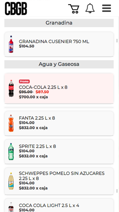 CBGB Distribución Screenshot