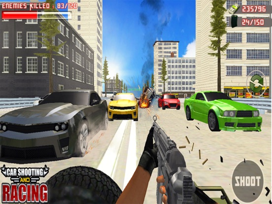 Screenshot #5 pour Jeux de tir en voiture