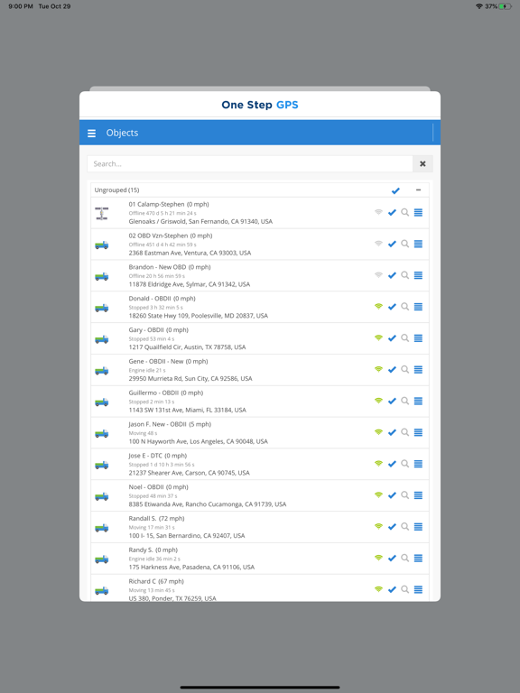 One Step GPS: Live Tracking iPad screenshot 2 - Business app