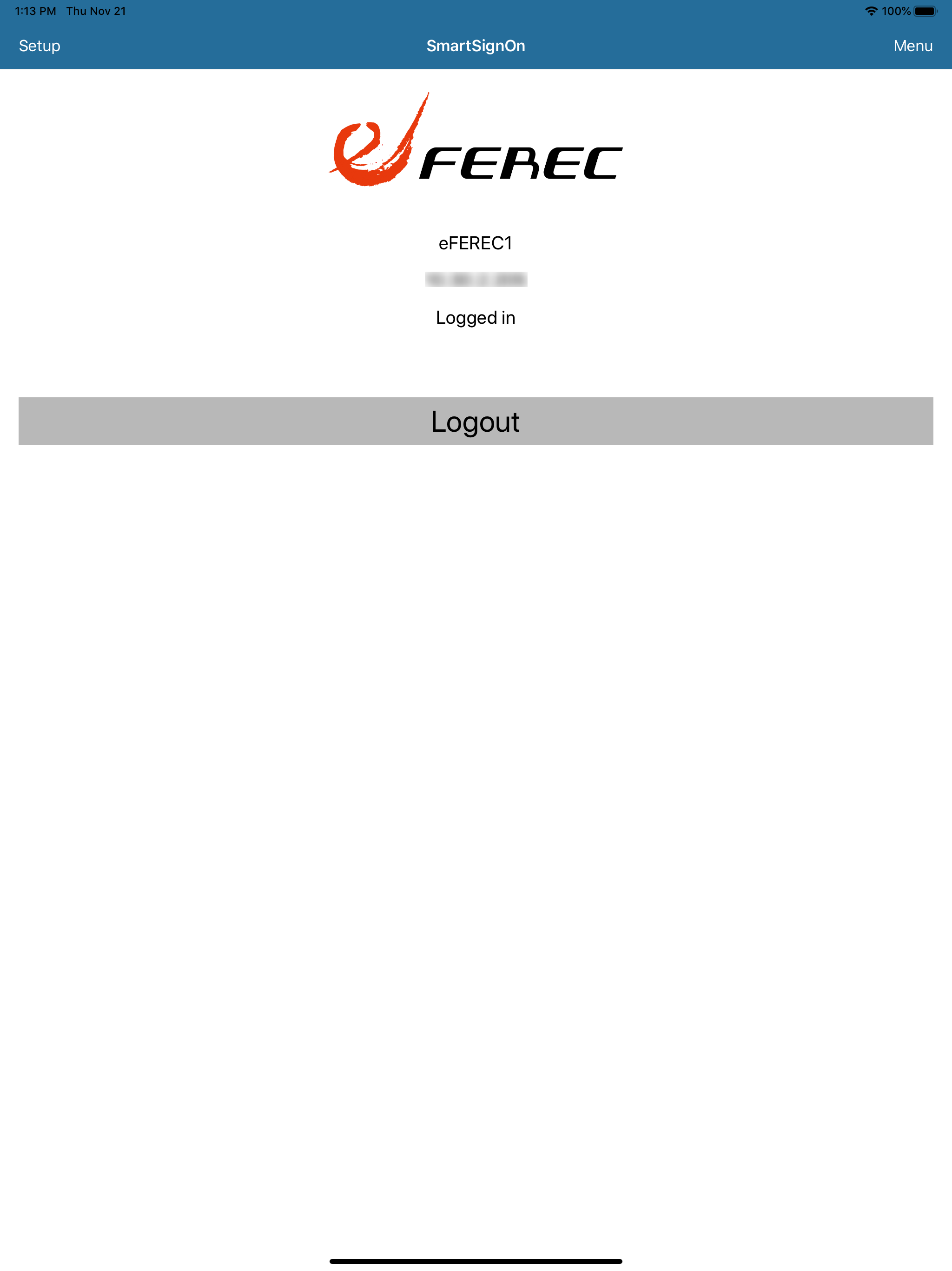 SmartSignOn for eFEREC