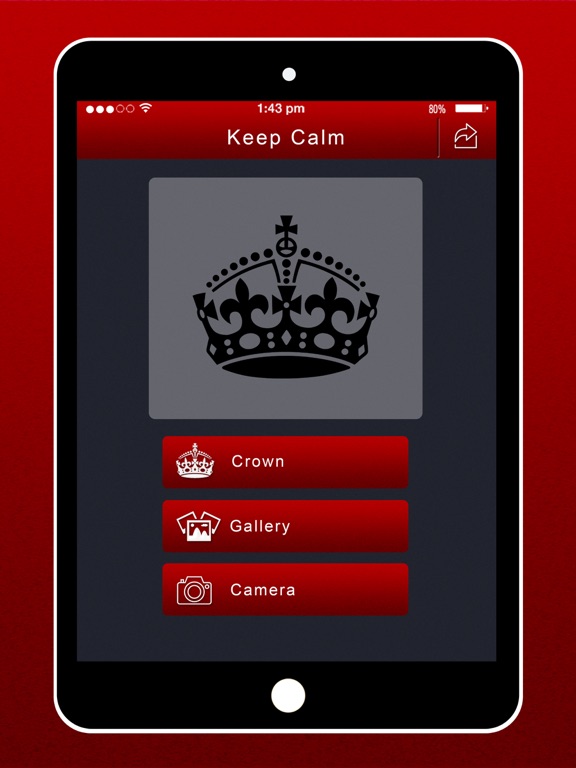 Keep Calm- keep clam creator iPad screenshot