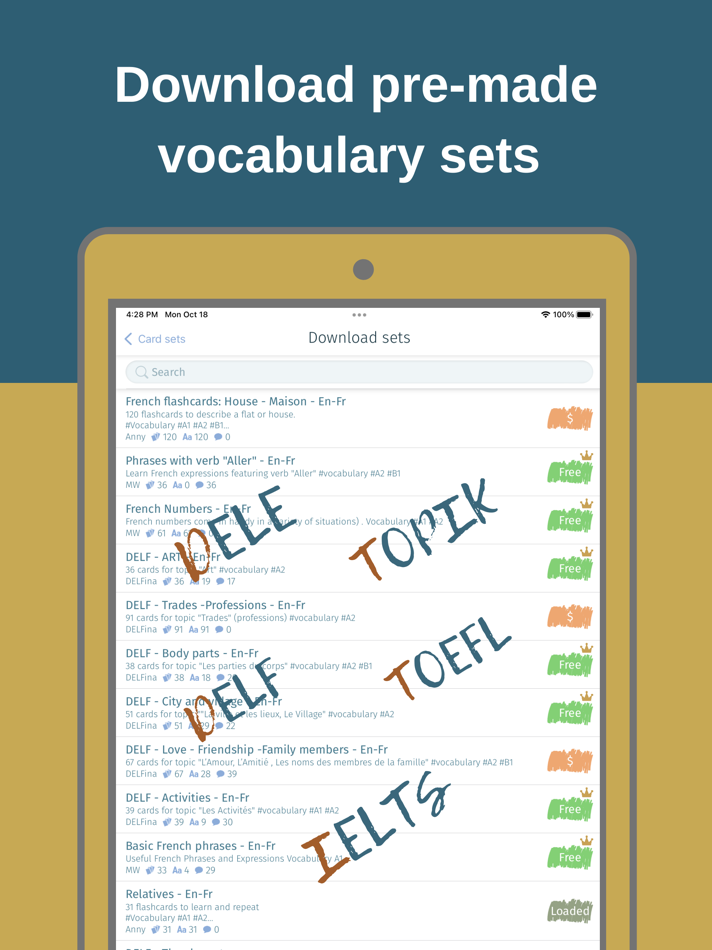 #3. MemoWord: FlashCards Maker app (iOS) 由: Elena Tikhonova