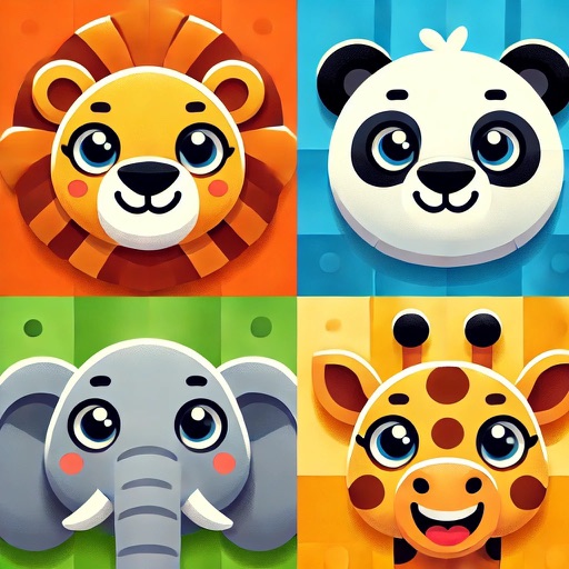 Animal Memory Tiles