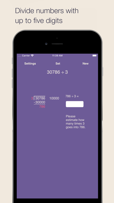 Partial Quotients Division iPhone screenshot