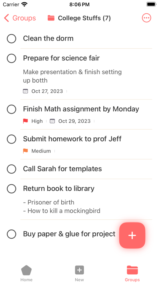 #3. To do list task manager 5Task (iOS) Podle: Nishan Niraula