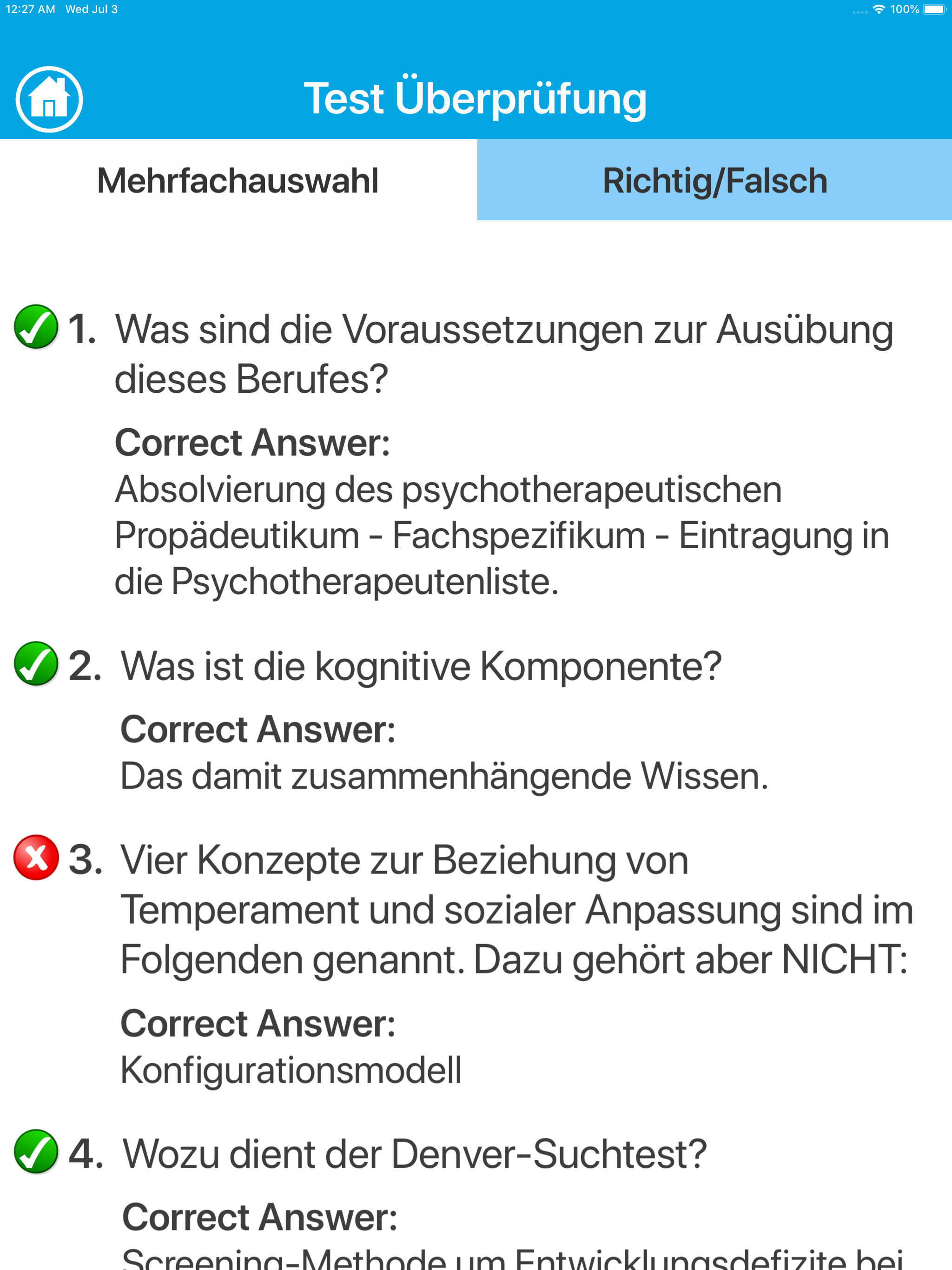 Die Psychologie Quiz screenshot 8