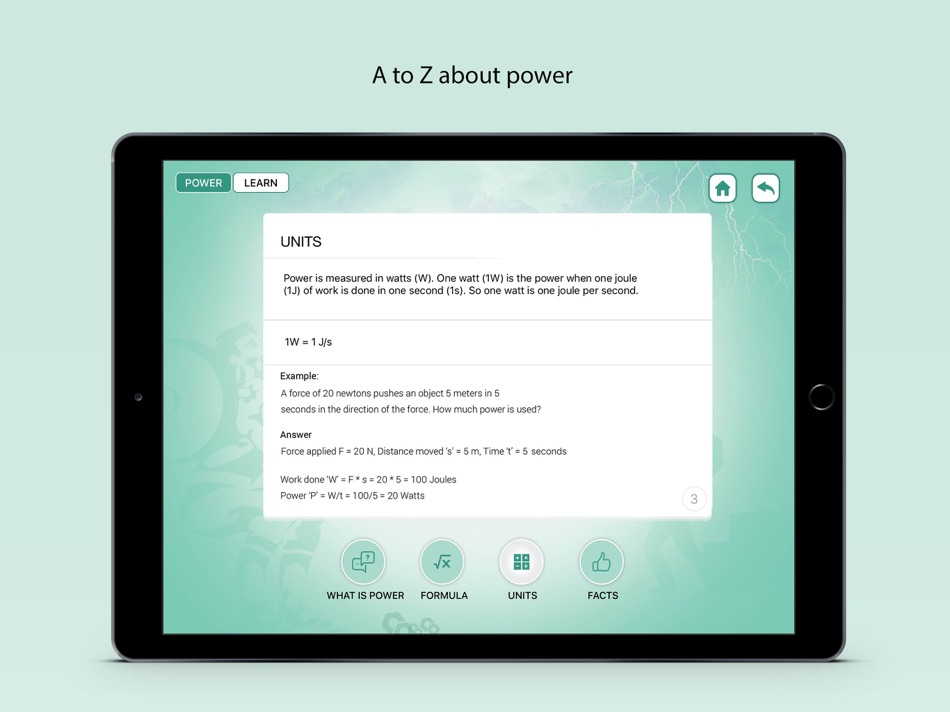 #3. Work and Power (iOS) 由: www.ajaxmediatech.com