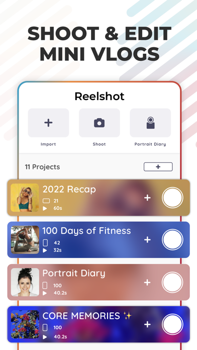 Reelshot Vlog Camera & Editor Screenshot
