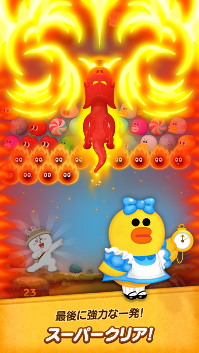 screenshot of LINE バブル2 5