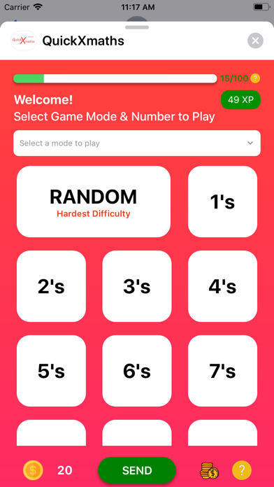 Quick Math Daily iM Screenshot
