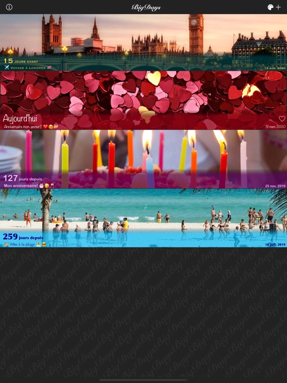 Screenshot #4 pour Big Days - Compte à rebours