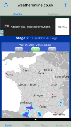Météo Tour France screenshot 1