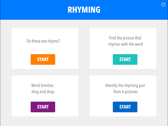 Rhyming Words by Teach Speech app screenshot