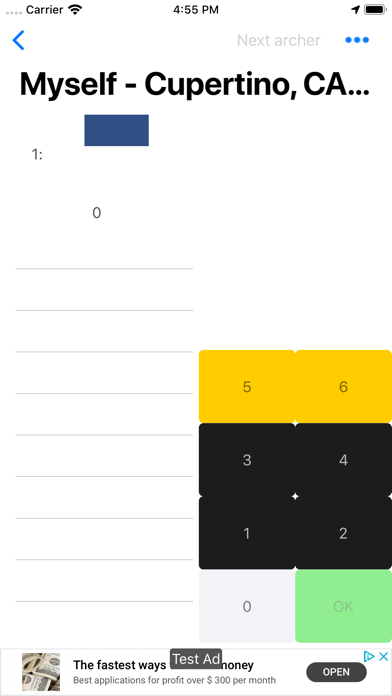 Archery Sheet iPhone screenshot 4 - Sports app