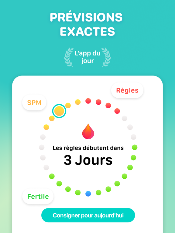 Screenshot #4 pour Cycles : Règles et ovulation
