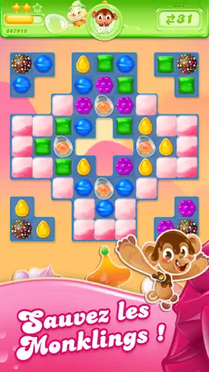 Capture d'écran de Candy Crush Jelly Saga sur iPhone 3