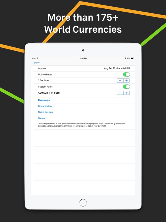 Currency Foreign Exchange Rate iPad screenshot 4 - Finance app