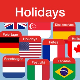 Jours fériés avec des drapeaux