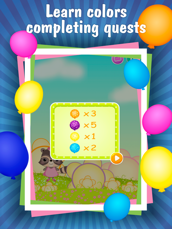 Candy Raccoon: Pop Balloons iPad screenshot 5 - Games app