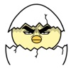 Attractive eyes chick Stickers icon