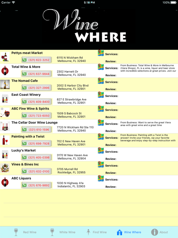 WinePlease iPad screenshot 5 - Food & Drink app