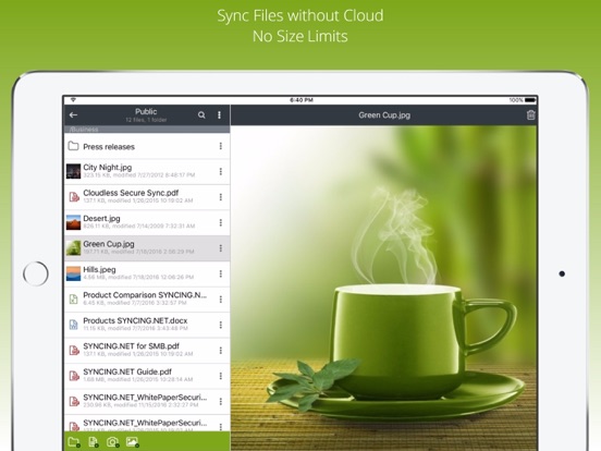 Screenshot #4 pour SYNCING.NET - Sync P2P privé