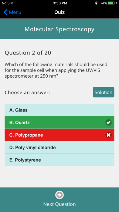 Analytical Chemistry Challenge Screenshot