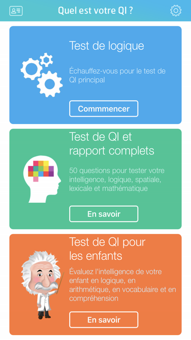 Screenshot #1 pour Test de QI : Calculez votre QI