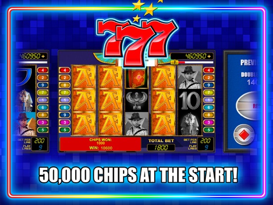 Multislot 777 slot machines iPad screenshot
