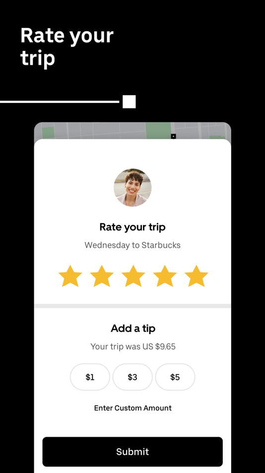 #8. Uber - Request a ride (iOS) Podle: Uber Technologies, Inc.