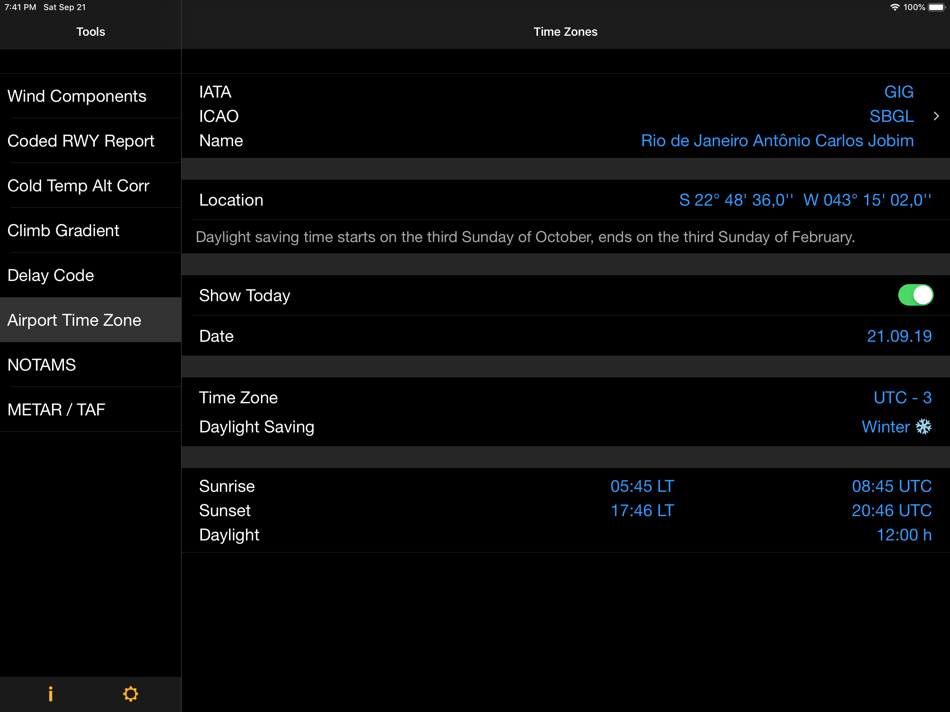 #8. Tools For Pilots (iOS) 来自: Ralf Keber
