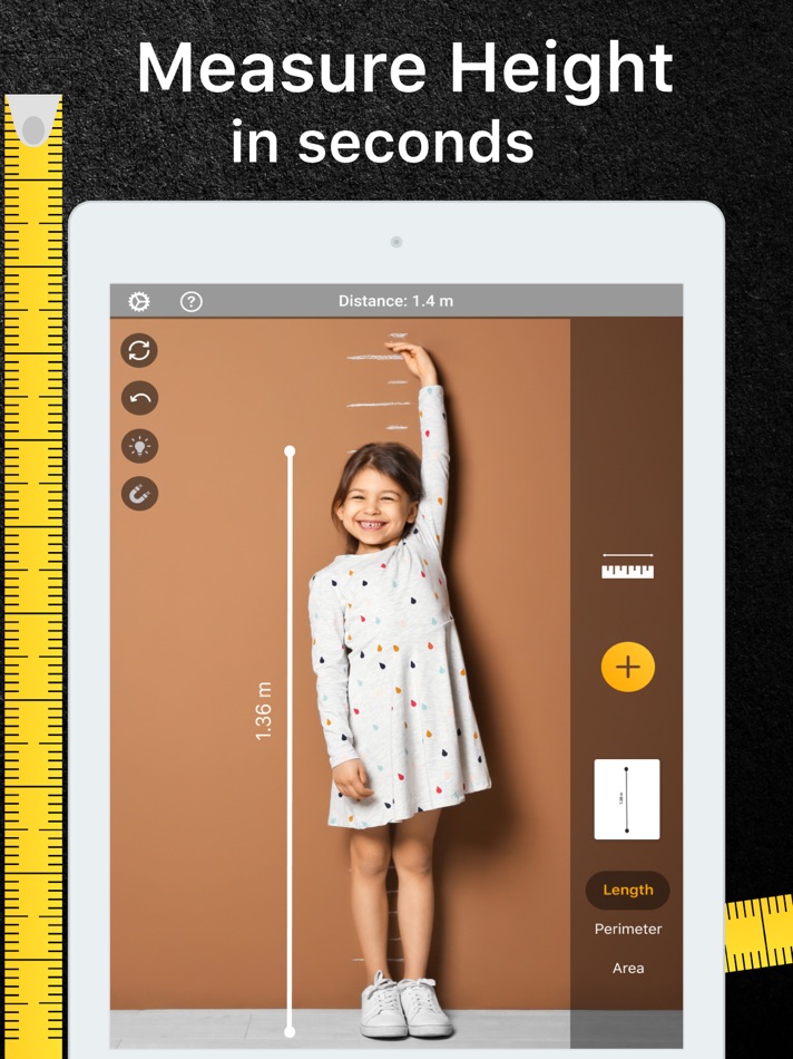 #4. Level Tool・Tape Measure Арр (iOS) 由: Free Style Dev LCC