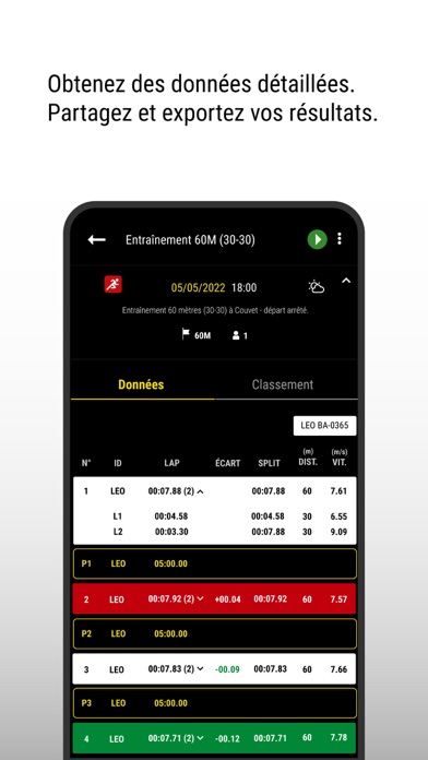 Screenshot #3 pour MyFreelap Legacy