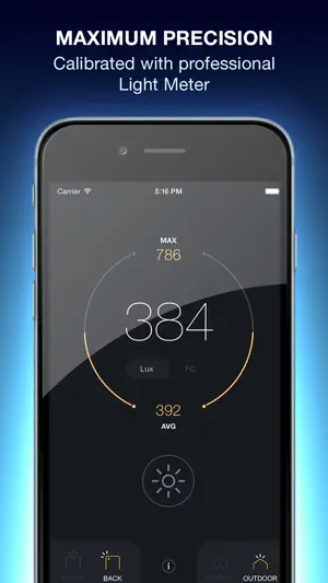 Lux Light Meter Pro screenshot 1
