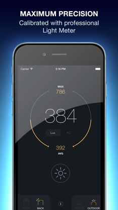 Lux Light Meter Pro screenshot 1