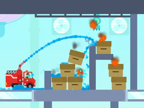 Dinosaur Fire Truck Games kids
