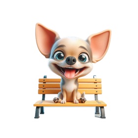 Chihuahua Bench Stickers