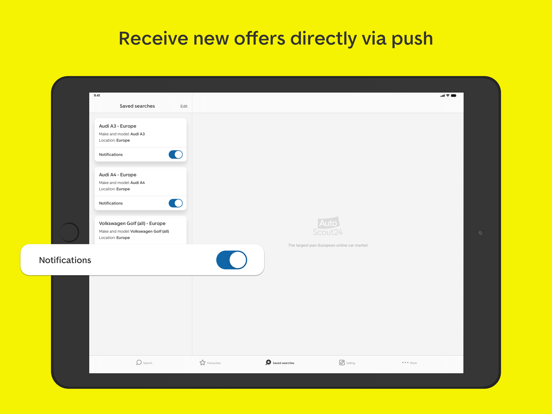AutoScout24: Cars for Sale iPad screenshot 6 - Productivity app