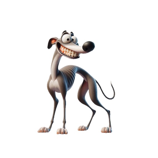 Goofy Greyhound Stickers