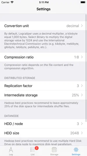 Logcaliper screenshot 4