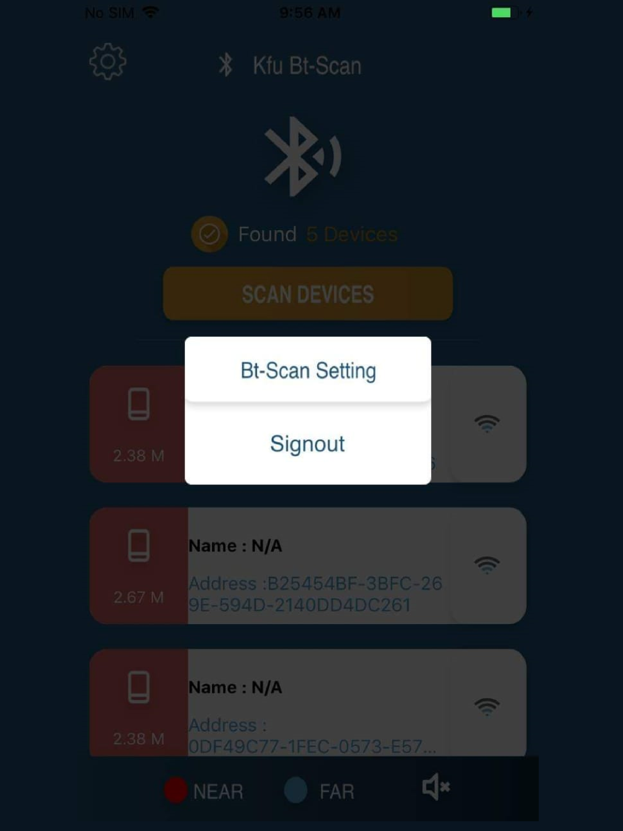 KFU BT SCAN screenshot 8